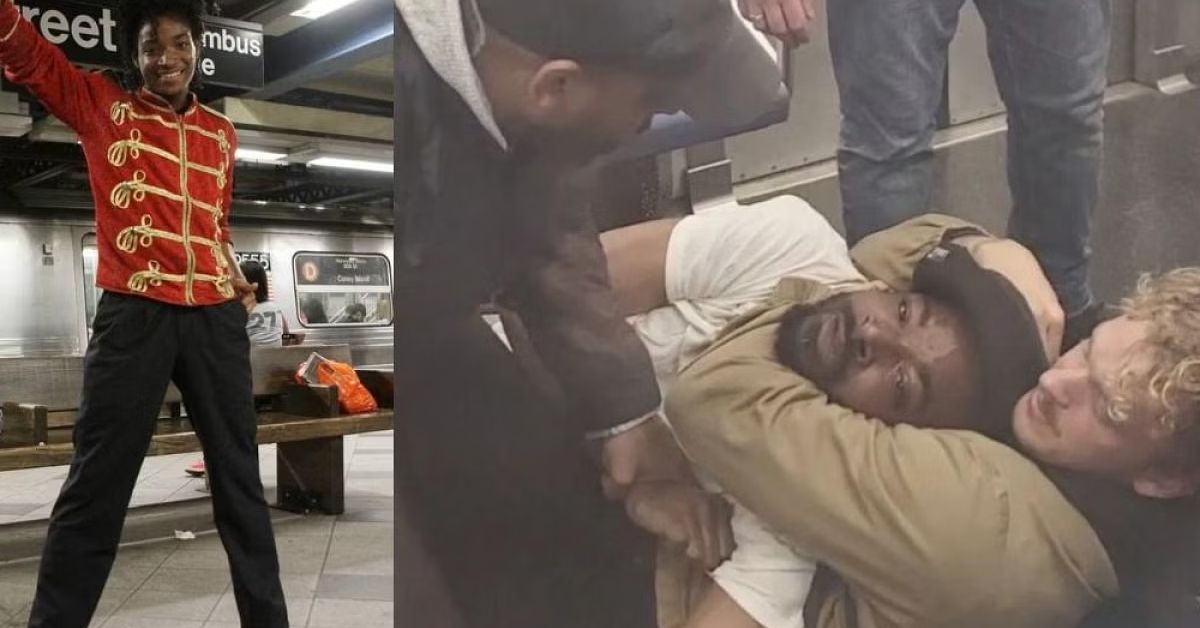 Ex-Marine Choked Homeless Black Subway Rider 